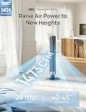 DREO Smart Adjustable Height Tower Fan with Voice Control and DC Motor