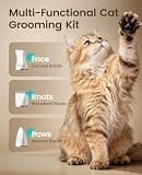 oneisall 3-in-1 Quiet Cat Clipper Kit with LCD Display and IPX7 Waterproof Body