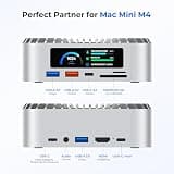 RayCue All-in-One Dock for Mac Mini M4 with Smart UI Display Screens