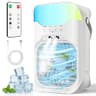 CUXPOXTU 4-in-1 USB Evaporative Air Cooler with 1600ml Tank and Magnetic Fan Blades