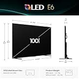 Hisense 100E6QF 100-Inch Class E6 Series QLED 4K UHD Smart Fire TV