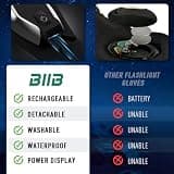 BIIB Rechargeable Dual Ultra-Bright LED Flashlight Gloves for Precision