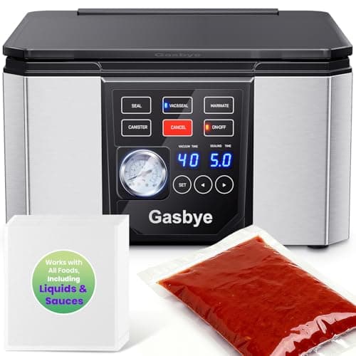 Gasbye CV4520 5.3-Quart Chamber Vacuum Sealer with Replaceable Seal Bar