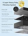 Nuwave OxyPure 5-Stage Tower Smart Air Purifier with Dual Odor Sensors