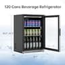 Weili 20-Inch Built-In Beverage Refrigerator, 120-Can Capacity with Lock
