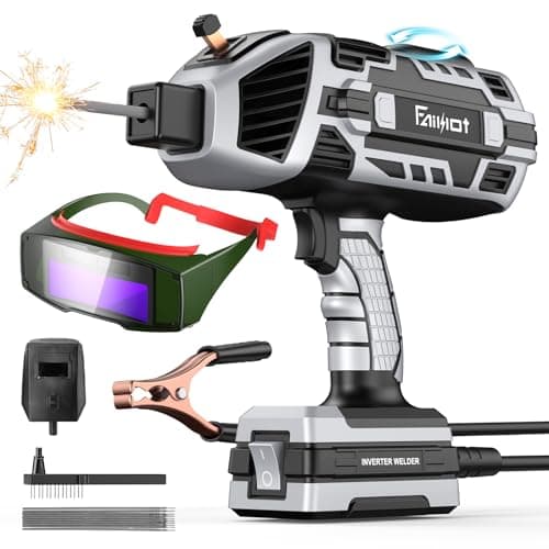 Faiuot Portable Handheld Welding Machine Kit with Auto Darkening Goggles
