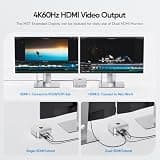PULWTOP Mac Mini Docking Station with 8TB M.2 SSD Enclosure and 4K@60Hz Output