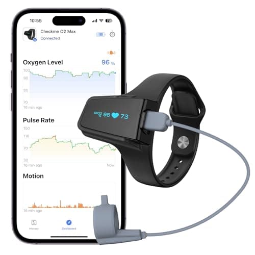 Wellue Wrist-Worn Continuous Pulse Oximeter with 72-Hour Battery Life
