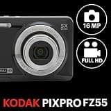 Kodak PIXPRO FZ55-BK 16MP Point and Shoot Digital Camera with 5X Optical Zoom