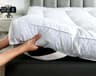 WhatsBedding 5-Inch Duck Feather & Shredded Memory Foam Mattress Topper