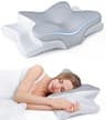 Ultra Pain Relief Adjustable Hollow Contour Cooling Pillow for Neck Support