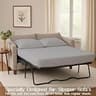 Queen Solid Sofa Bed Sheet Set, 100% Cotton, 400 Thread Count, Silver Grey