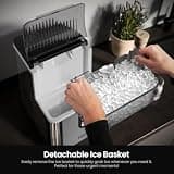 Kismile 35-Pound Compact Entry-Level Nugget Ice Maker with 1.1-Liter Tank