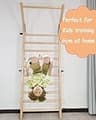 FC FUNCHEER Solid Wood 11-Rod Gymnastics Stall Bar with Pull-Up Station