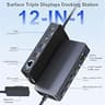 Cateck 12-in-1 Magnetic Surface Connect Docking Station with 72W Power Adapter