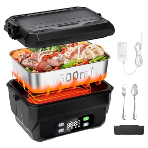 100W Cordless Heated Lunch Box with 45W Fast Charging and 22000mAh Battery