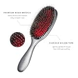 MISEL Professional Boar Bristle and Nylon Pin Hair Brush for Extensions