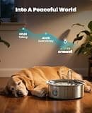 oneisall 7L Stainless Steel Pet Water Fountain with Visual Level Window