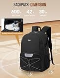 Celvetch Basketball Backpack with Oversized Shoe Compartment & Laptop Sleeve