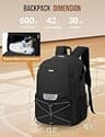 Celvetch Basketball Backpack with Oversized Shoe Compartment & Laptop Sleeve