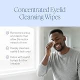 Cliradex Natural Face, Eyelash, and Eyelid Cleanser Towelettes with T4O