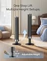 DREO Smart Adjustable Height Tower Fan with Voice Control and DC Motor