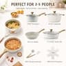 SENSARTE Nonstick Ceramic Cookware Set, 13-Piece PFAS-Free Kitchen Pots