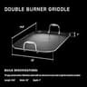 HexClad Hybrid Nonstick Double Burner Griddle Pan with Stay-Cool Handles