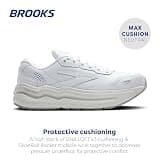 Brooks Men's Ghost Max Suede and Leather Neutral Lifestyle Walking Shoe