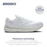 Brooks Men's Ghost Max Suede and Leather Neutral Lifestyle Walking Shoe