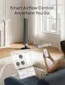 DREO Smart Adjustable Height Tower Fan with Voice Control and DC Motor