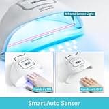 JODSONE Professional UV LED Nail Dryer with 30 Beads & Low-Heat Mode Setting