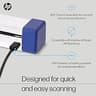 HP PS100W Portable Wireless Simplex Document Scanner for On-the-Go Professionals