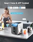 EUHOMY Smart Alexa-Enabled Countertop Nugget Ice Maker with Hanging Scoop