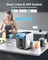 EUHOMY Smart Alexa-Enabled Countertop Nugget Ice Maker with Hanging Scoop