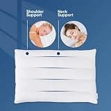Minupwell Ultra Flat 2.5-Inch Medium-Firm Pillow with 100% Cotton Cover