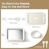 Felizbebe Instant Ice Cream Roller Tray Kit with Lid, Spatulas, and SUS316 Steel