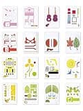 3D Printing Drawing Book with 40 Reusable Colorful Thick Paper Templates