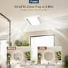 Amico Ceiling Mount Shower Ventilation Fan with 5CCT 90 CRI LED Light, 80 CFM Vent