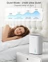 CLEVAST 30oz Small Ultra-Quiet Semiconductor Dehumidifier for Enclosed Spaces