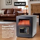 EdenPURE Classic CopperPLUS 1500W Portable Infrared Zone Space Heater