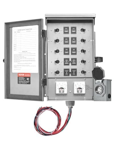 Champion Power Equipment 50-Amp Indoor Manual Transfer Switch Kit With 30-Foot Cord