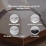 Bedsure GentleSoft Breathable Twin XL Sheet Set with 21-Inch Extra-Deep Pockets