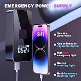 14.8V 8000A Peak Portable Car Battery Jump Starter Power Bank with Air Compressor