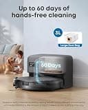eufy C10 Low-Profile Robot Vacuum with Corner Rover Arm and Self-Emptying Station