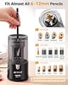 AFMAT PS92 Auto-Stop Electric Pencil Sharpener for Artists and Large Barrel Pencils