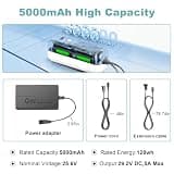 TenHutt 5000mAh LiFePO4 Recliner Battery Pack with LCD Display and Charger