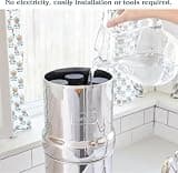 Big Berkey Gravity-Fed Stainless Steel Countertop Water Filter System, 2.25 Gallon