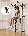 Cofiyard Swedish Ladder Wall Gym with Comprehensive Exercise Straps Package