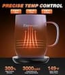 Kepwam Self Heating Coffee Mug T2 with 3-Hour Battery Life, 16oz Capacity